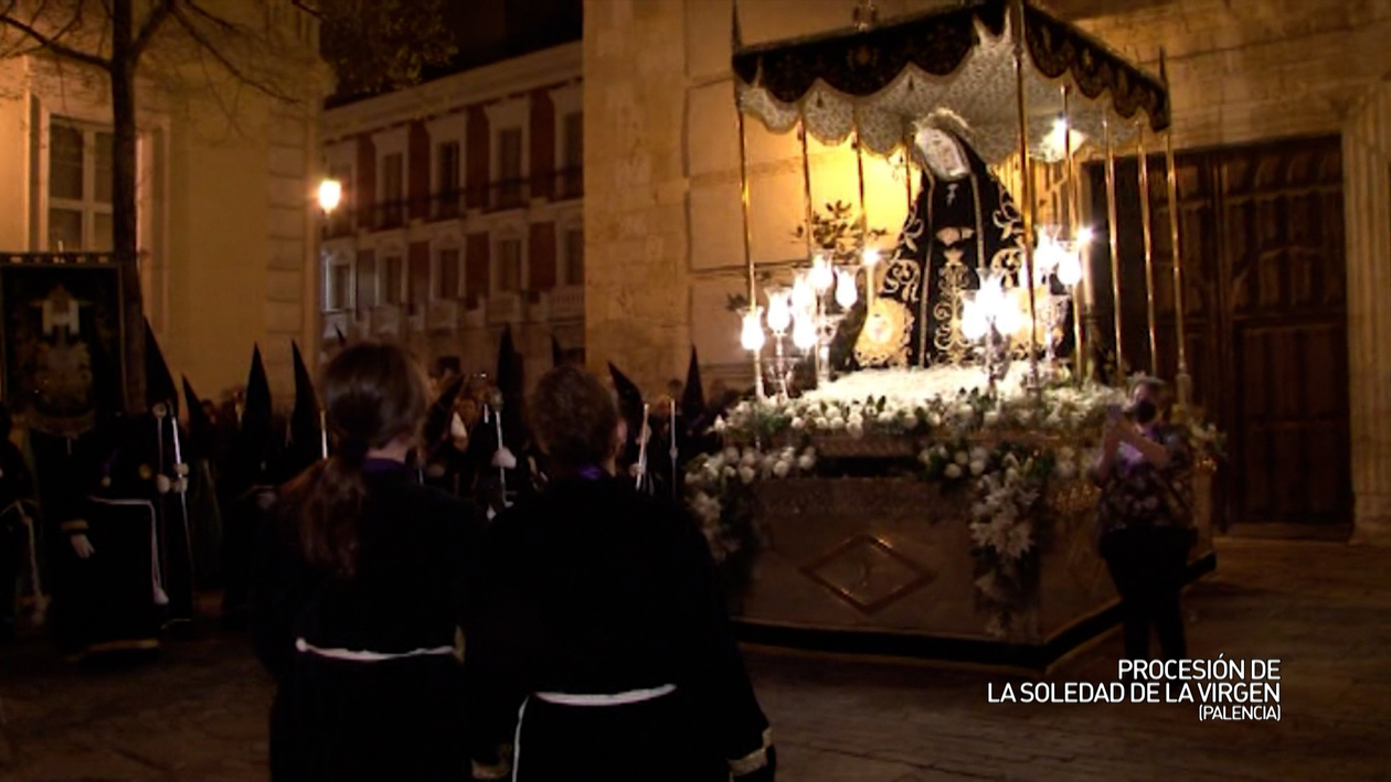 Procesión de la soledad de la Virgen (Palencia)