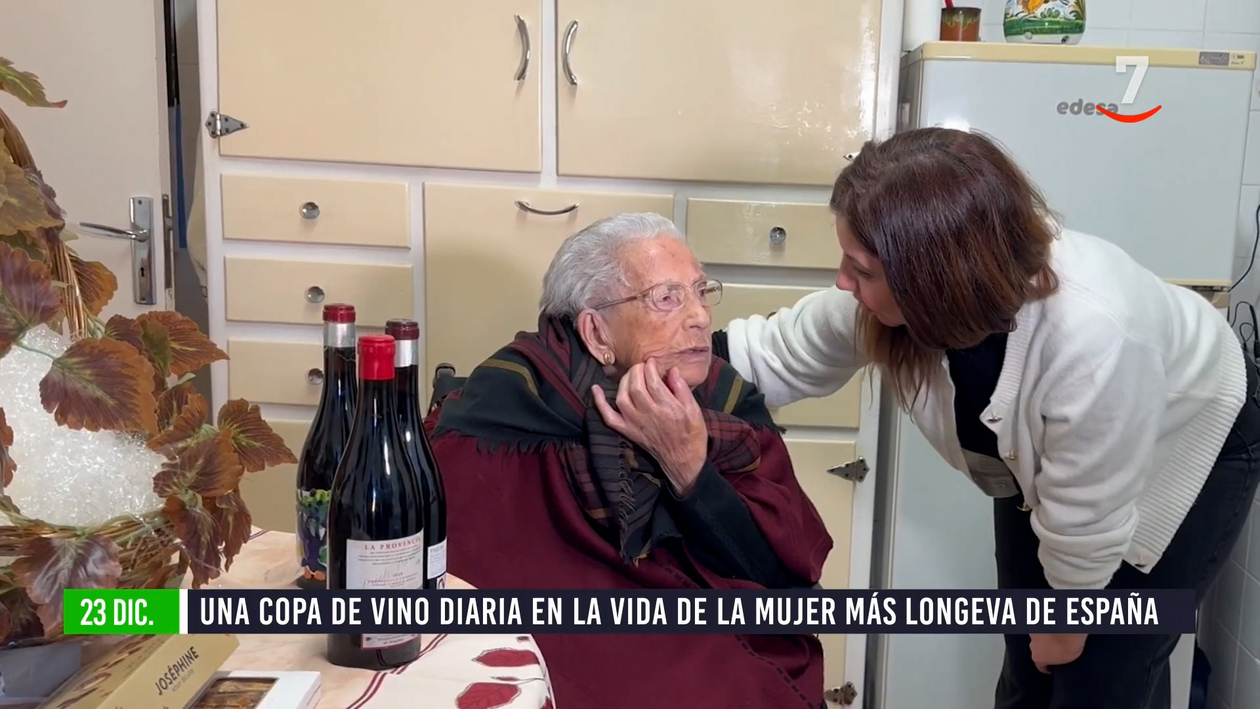 Flash El campo al día (23/12/2025): Una copa de vino diaria, la mujer más longeva de España