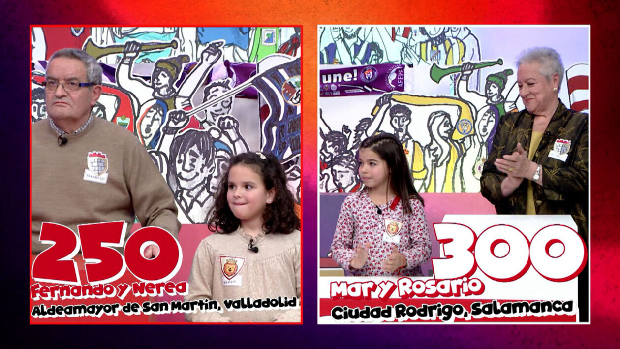 T1/E15: Fernando y Nerea de Aldeamayor de San Martín (Valladolid) contra Rosario y Mar de Ciudad Rodrigo (Salamanca)