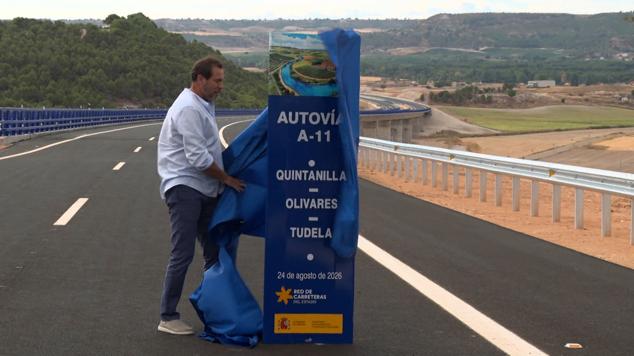 La A-11 suma 30 nuevos kilómetros entre Tudela y Valbuena tras más de seis años de obras