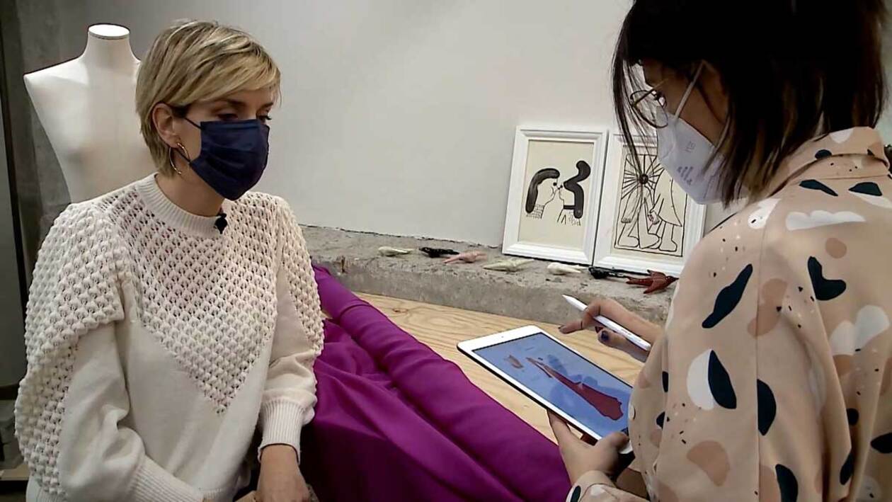 El vestido que lució Eva Martín en los Goya lo firma una vallisoletana