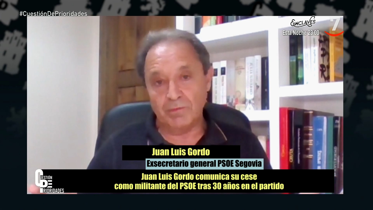 Juan Luis Gordo, exdirigente del PSOE se da de baja: Muchos están pensando en dar el mismo paso