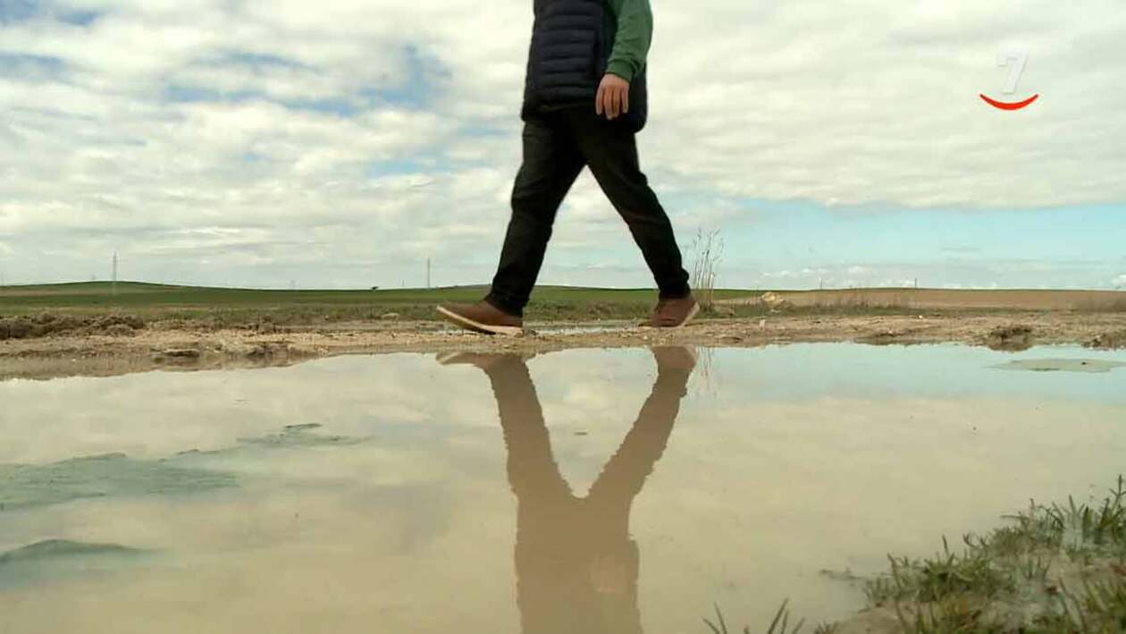 Las consecuencias de las lluvias en el campo, no puede entrar la maquinaria