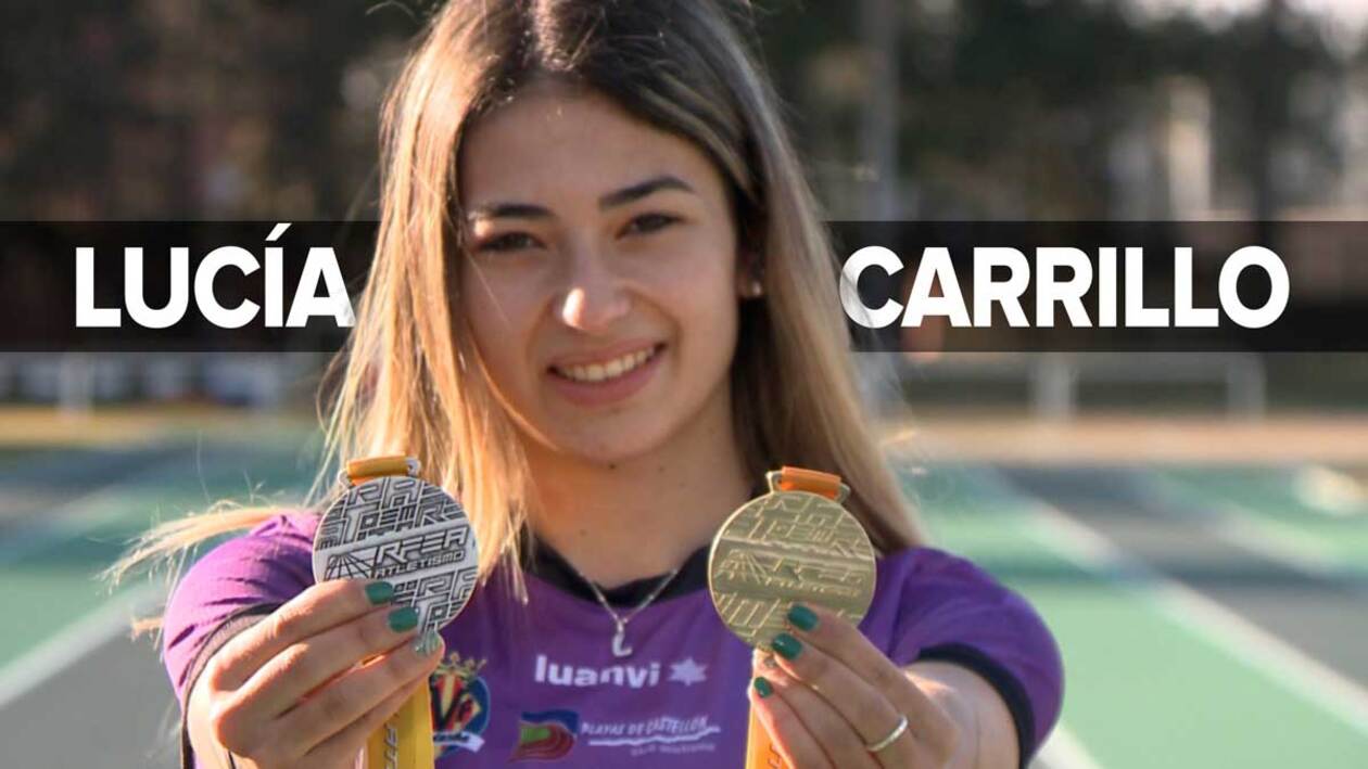 Lucía Carrillo se baña en oro y plata